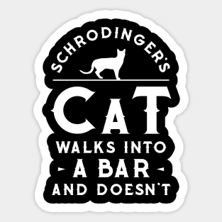 Schrodingers cat Sticker